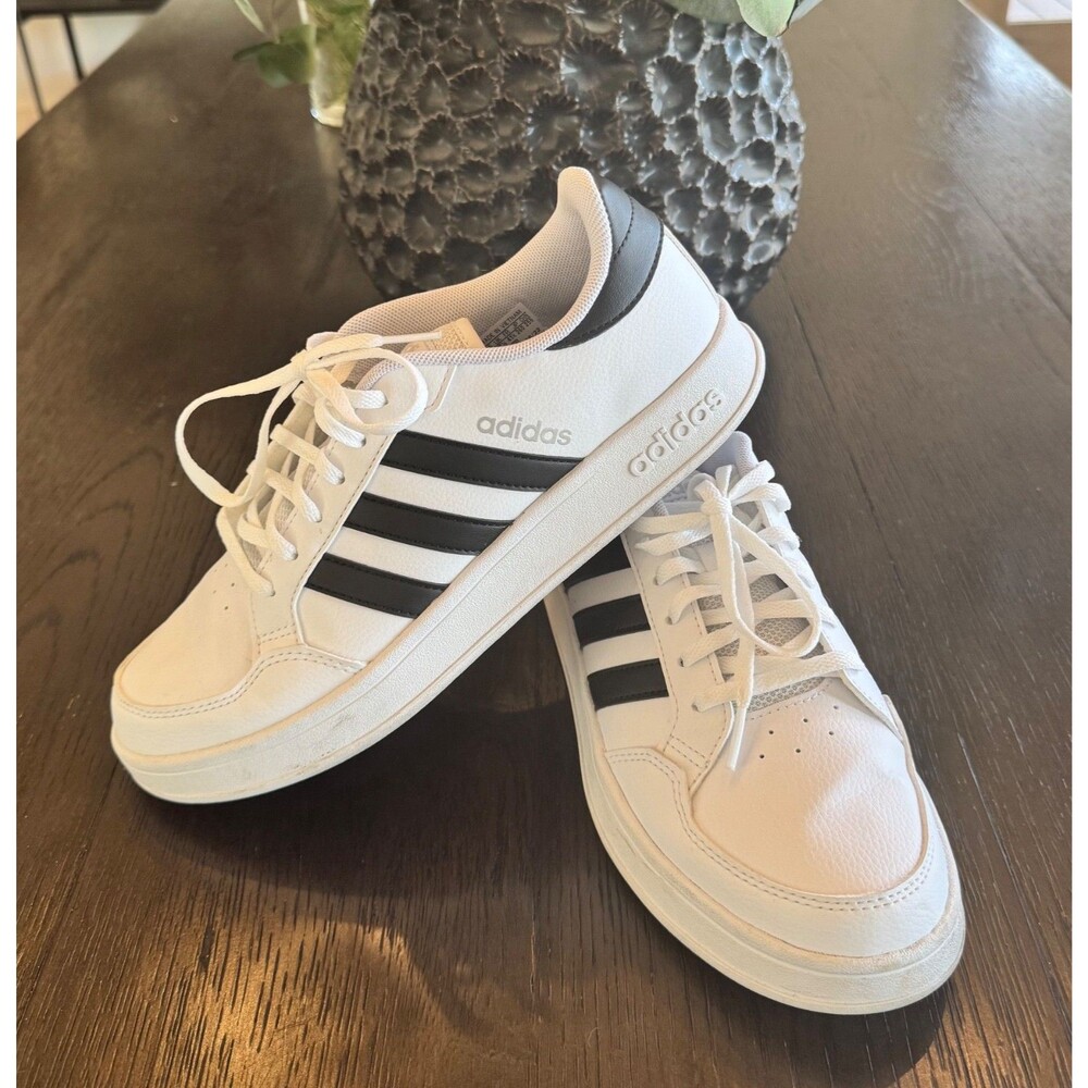 Adidas Women's Breaknet Tennis shoes Sneaker Size 9.5M White/Black FX8724 New